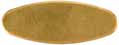 Inlay, Small Oval, 
1.35" by 0.50", brass 0.040" thick